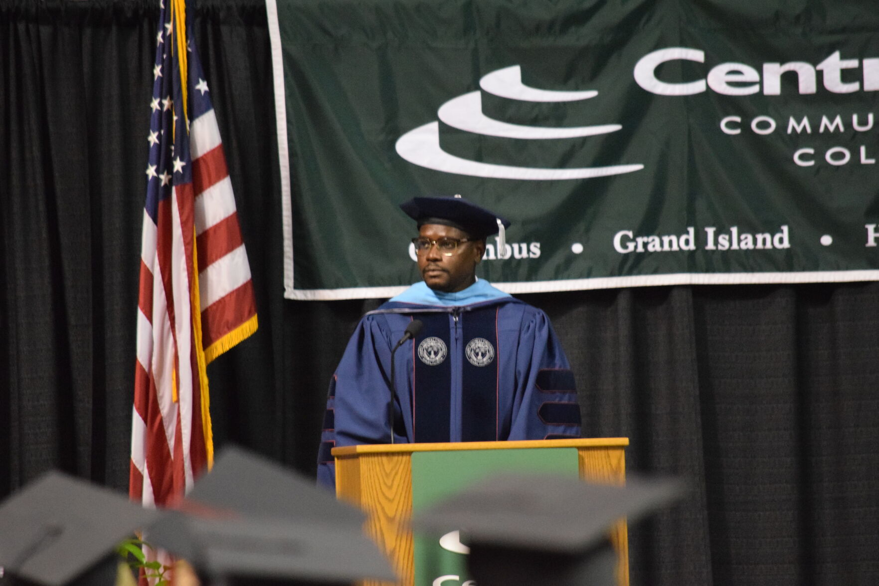 Jerry Wallace at graduation